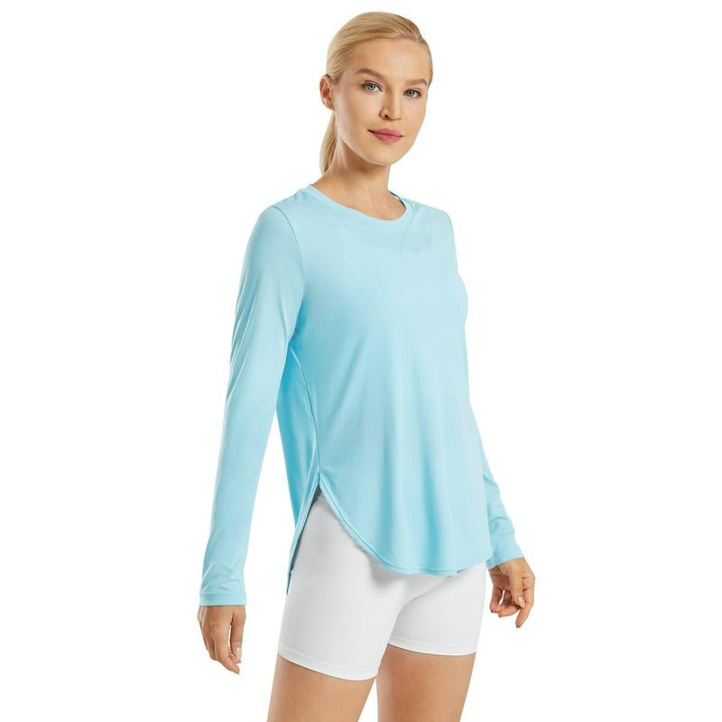 G4Free Women'S UV Sun Protection Long Sleeve Scoop Neck Workout Shirt Gym Tops Activewear,Tiktokshopblackfriday