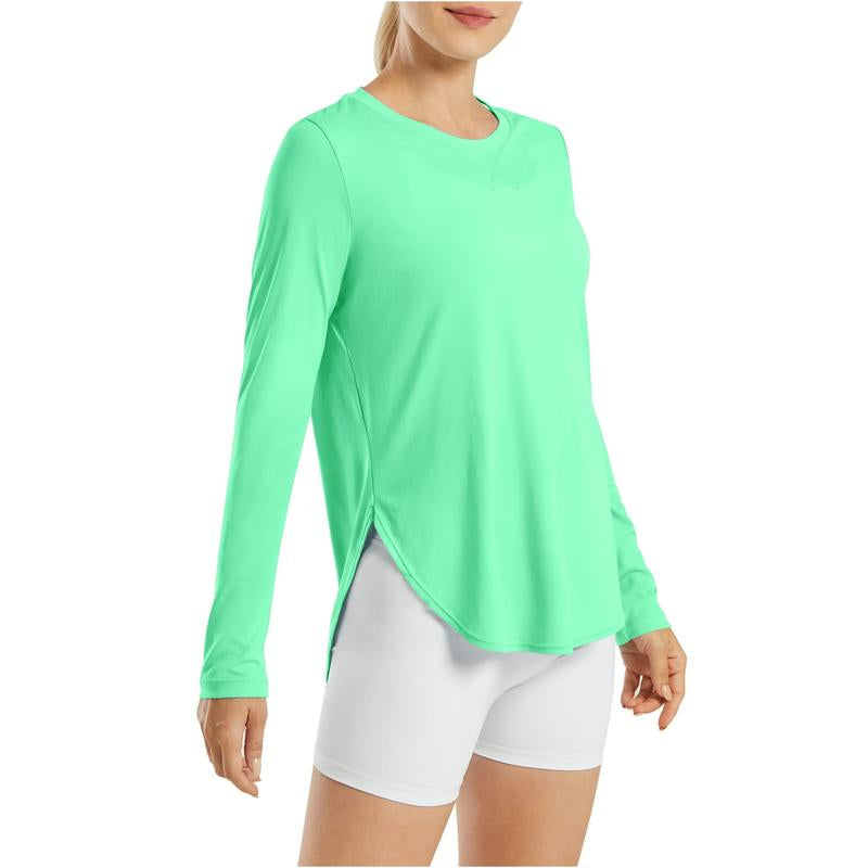 G4Free Women'S UV Sun Protection Long Sleeve Scoop Neck Workout Shirt Gym Tops Activewear,Tiktokshopblackfriday