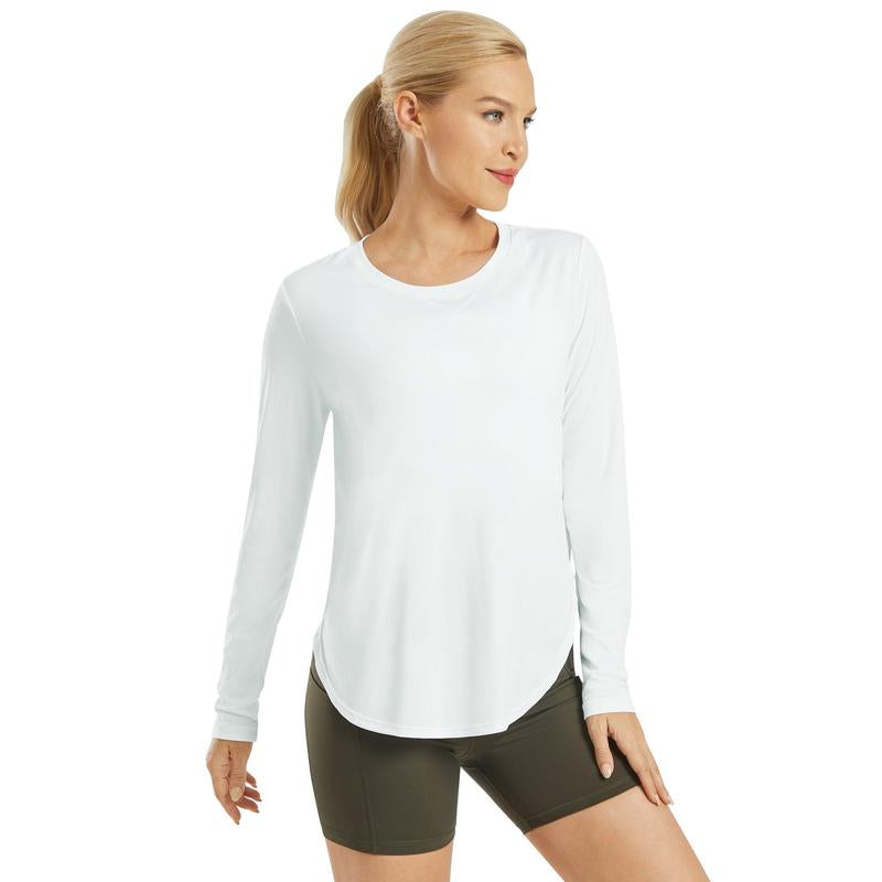 G4Free Women'S UV Sun Protection Long Sleeve Scoop Neck Workout Shirt Gym Tops Activewear,Tiktokshopblackfriday