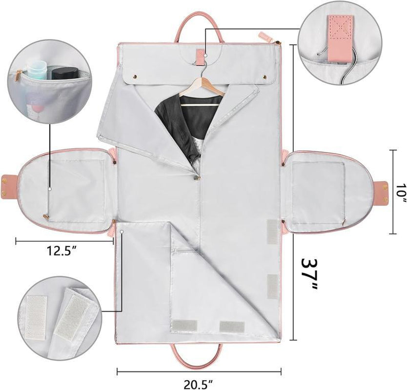 Kabaqoo Travel Bag - Waterproof Duffel with Shoe Compartment Foldable Carry-On Bag for Men & Women Scratch-Resistant & Large Capacity Weekend Travel