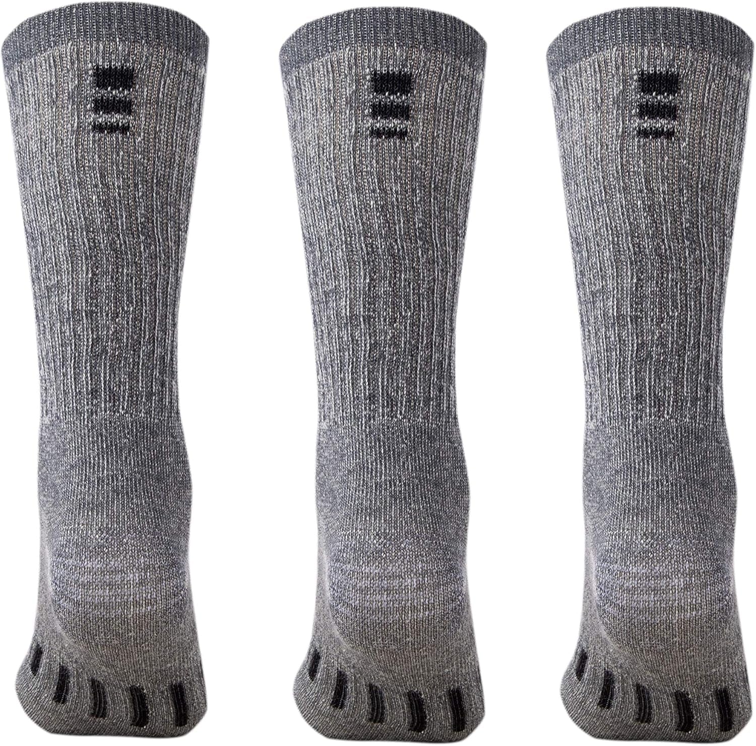 Merino Wool Hiking Socks for Men and Women – 3 Pairs Midweight Cushioned – Warm N Breathable