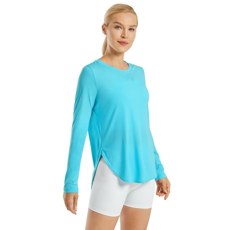 G4Free Women'S UV Sun Protection Long Sleeve Scoop Neck Workout Shirt Gym Tops Activewear,Tiktokshopblackfriday