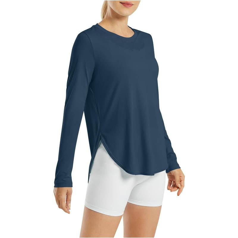 G4Free Women'S UV Sun Protection Long Sleeve Scoop Neck Workout Shirt Gym Tops Activewear,Tiktokshopblackfriday