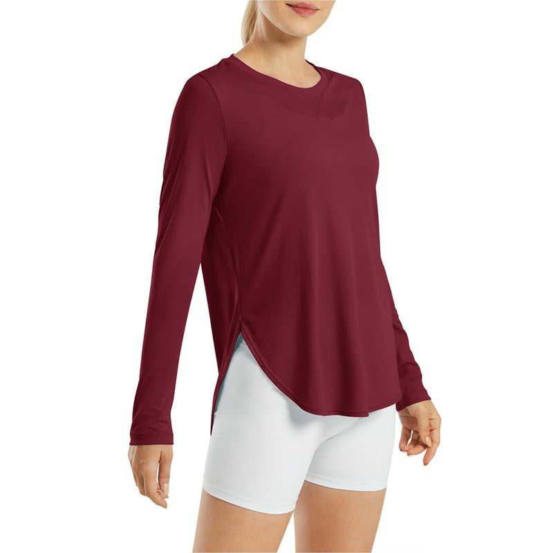 G4Free Women'S UV Sun Protection Long Sleeve Scoop Neck Workout Shirt Gym Tops Activewear,Tiktokshopblackfriday