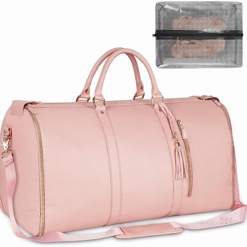 Kabaqoo Travel Bag - Waterproof Duffel with Shoe Compartment Foldable Carry-On Bag for Men & Women Scratch-Resistant & Large Capacity Weekend Travel