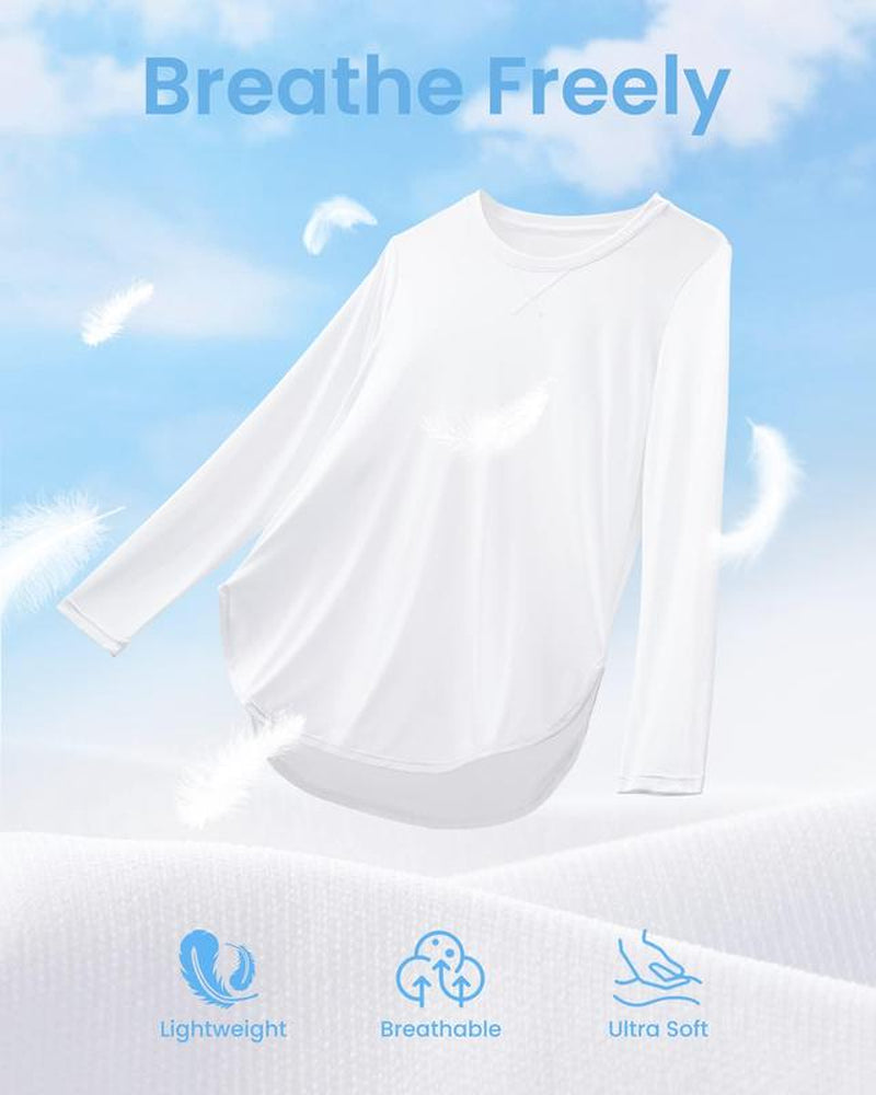 G4Free Women'S UV Sun Protection Long Sleeve Scoop Neck Workout Shirt Gym Tops Activewear,Tiktokshopblackfriday