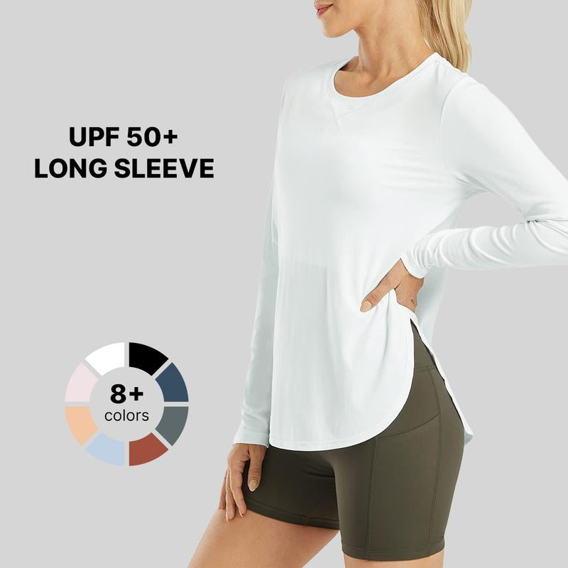 G4Free Women'S UV Sun Protection Long Sleeve Scoop Neck Workout Shirt Gym Tops Activewear,Tiktokshopblackfriday