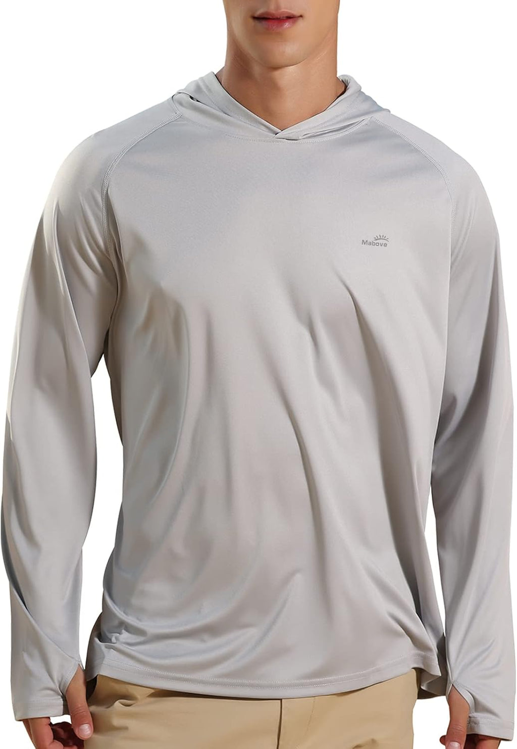 Men'S UPF 50+ Long Sleeve Sun Shirts UV Protection Hoodie Rash Guard Hiking Fishing Swim T Shirt