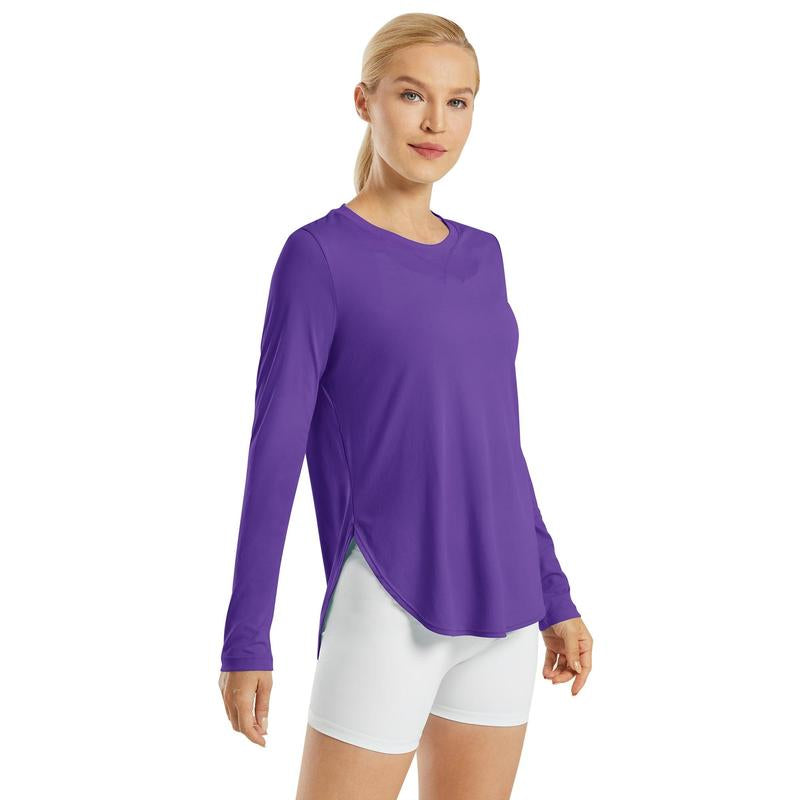 G4Free Women'S UV Sun Protection Long Sleeve Scoop Neck Workout Shirt Gym Tops Activewear,Tiktokshopblackfriday